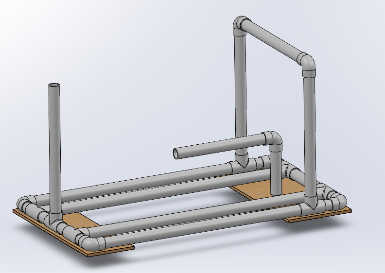 Final CAD model for the PVC kart